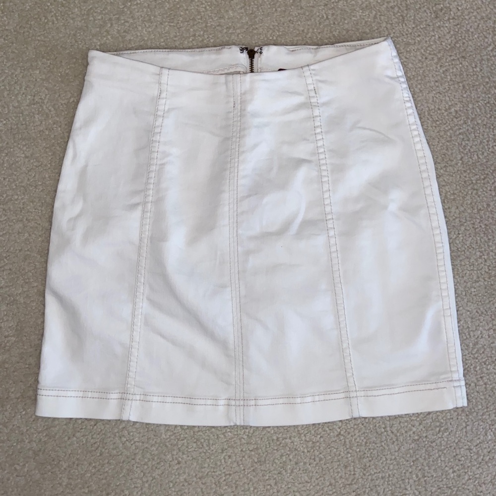 White free people skirt size 6